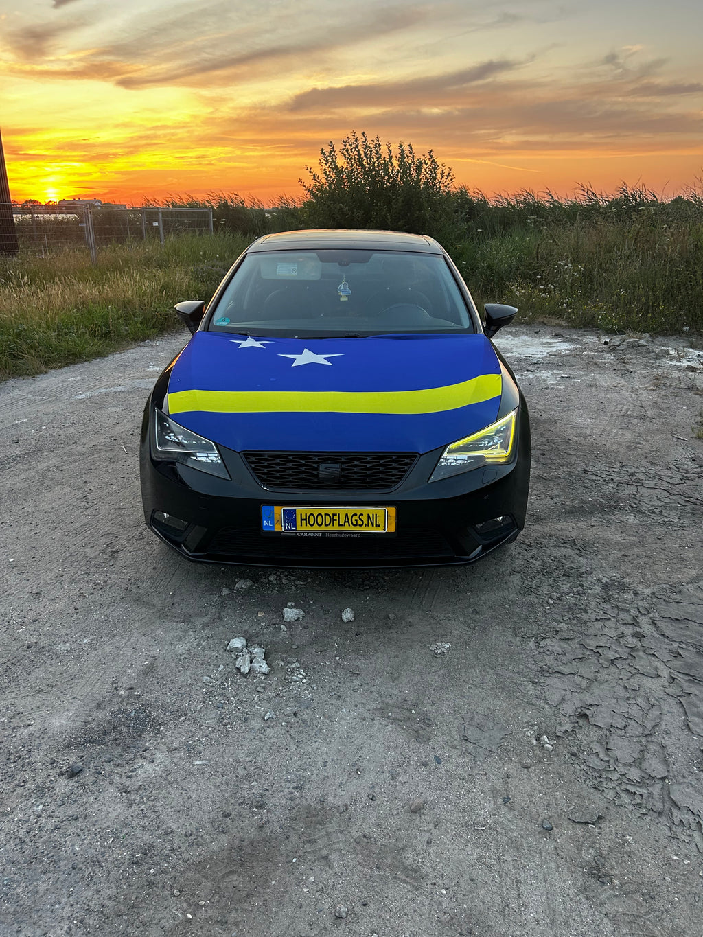 •	Motorkapvlag Curaçao 🇨🇼