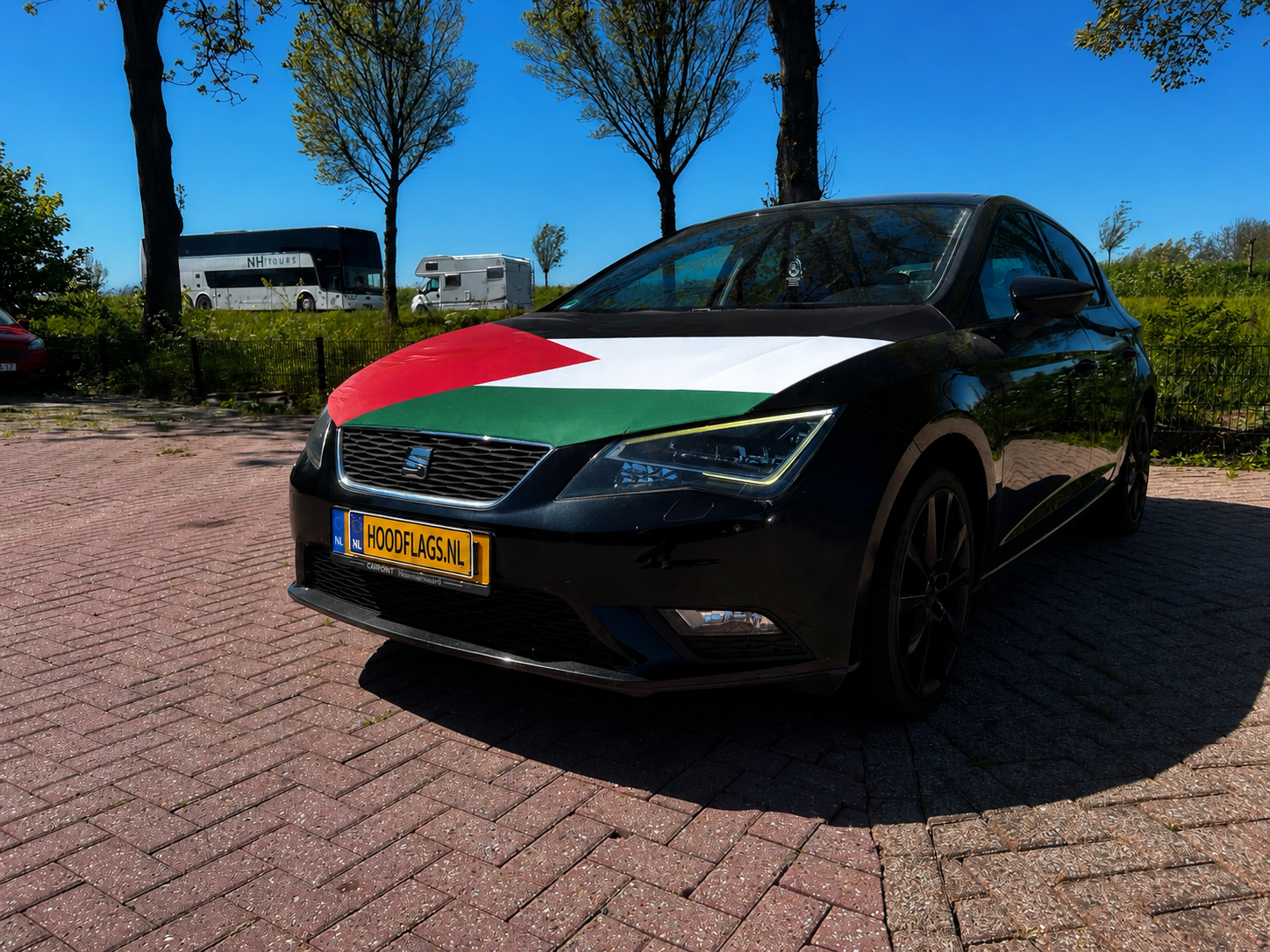 •	Motorkapvlag Palestina 🇵🇸