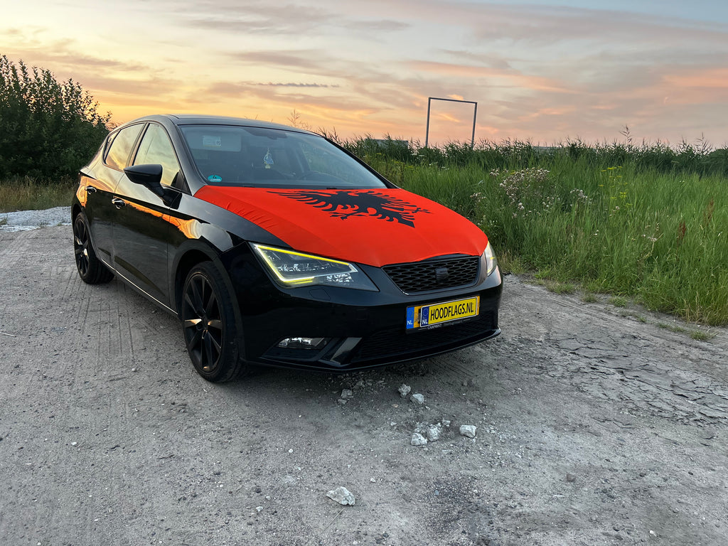 •	Motorkapvlag Albanië 🇦🇱